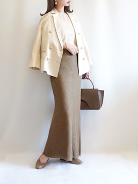 「Emma Taylor（エマテイラー）のアイテム（テーラードジャケット）」を使った、haushinkaさん（レディース・157cm）の春コーディネート