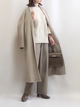 「MILOS（ミロス）のアイテム」を使った、haushinkaさん（レディース・157cm）の冬コーディネート