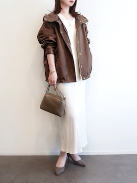 「AULENTTI（オウレンティ）のアイテム」を使った、haushinkaさん（レディース・157cm）の春コーディネート