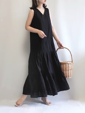 「crie conforto（クリーコンフォルト）のアイテム（ワンピース/ドレス）」を使った、haushinkaさん（レディース・157cm）の春コーディネート