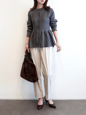 「menue（メヌエ）のアイテム」を使った、haushinkaさん（レディース・157cm）の秋コーディネート