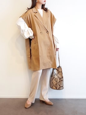 「notch.」｜「アイテム（パンプス）」を使った、haushinkaさん（レディース・157cm）の春コーディネート