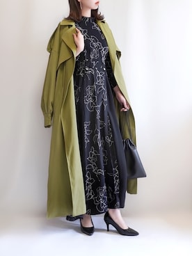 「ecrire×haushinka」｜haushinkaさん（レディース・157cm）の春コーディネート