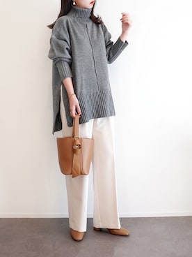 「ISOOK（アイスー）のアイテム」を使った、haushinkaさん（レディース・157cm）の秋コーディネート