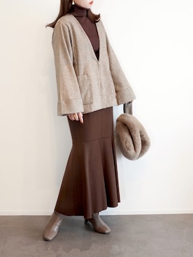 「NATURAL BEAUTY BASIC（ナチュラルビューティーベーシック）のアイテム」を使った、haushinkaさん（レディース・157cm）の秋コーディネート