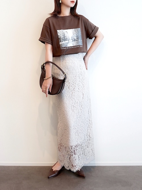セール】リバーレースIラインスカート（スカート）｜NOBLE