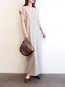 「アイテム（バングル/リストバンド）」を使った、haushinkaさん（レディース・157cm）の夏コーディネート