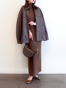 「アイテム（ワンピース/ドレス）」を使った、haushinkaさん（レディース・157cm）の秋コーディネート