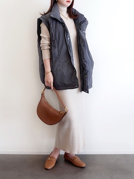 「アイテム（リング）」を使った、haushinkaさん（レディース・157cm）の秋コーディネート