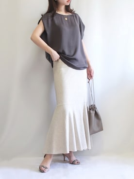 「秋色コーデ」｜「アイテム（アクセサリー）」を使った、haushinkaさん（レディース・157cm）の夏コーディネート