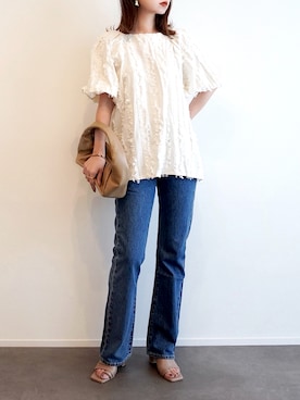 「Rouge vif（ルージュヴィフ）のアイテム」を使った、haushinkaさん（レディース・157cm）の夏コーディネート