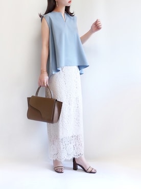 「NATURAL BEAUTY BASIC（ナチュラルビューティーベーシック）のアイテム」を使った、haushinkaさん（レディース・157cm）の春コーディネート