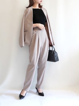 「INCEDE（インシード）のアイテム（ジャケット/アウター）」を使った、haushinkaさん（レディース・157cm）の春コーディネート