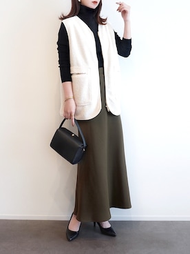 「アイテム（リング）」を使った、haushinkaさん（レディース・157cm）の秋コーディネート