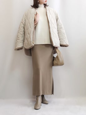 「Rouge vif（ルージュヴィフ）のアイテム」を使った、haushinkaさん（レディース・157cm）の冬コーディネート