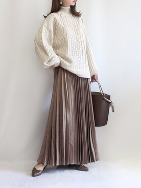 白ニット」の人気ファッションコーディネート - WEAR