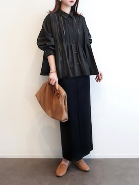 「Whim Gazette（ウィムガゼット）のアイテム」を使った、haushinkaさん（レディース・157cm）の春コーディネート
