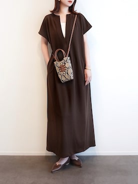「アイテム（ホワイト系）」を使った、haushinkaさん（レディース・157cm）の秋コーディネート