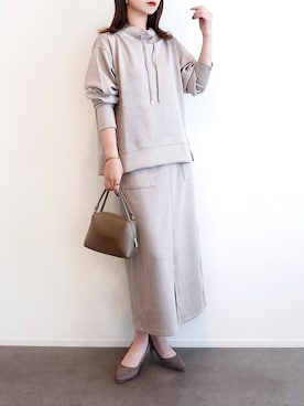 「アイテム（スウェット）」を使った、haushinkaさん（レディース・157cm）の秋コーディネート