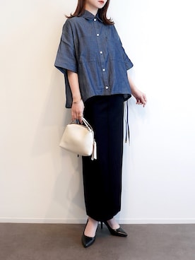 「アイテム（パンプス）」を使った、haushinkaさん（レディース・157cm）の春コーディネート