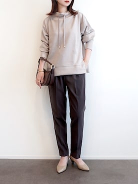 「アイテム（バングル/リストバンド）」を使った、haushinkaさん（レディース・157cm）の秋コーディネート