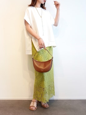 「アイテム（リング）」を使った、haushinkaさん（レディース・157cm）の夏コーディネート