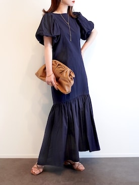 「CENE（セネ）の【CENE】セネ/ ビッククロスリング（リング）」を使った、haushinkaさん（レディース・157cm）の春コーディネート