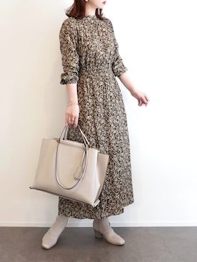 「NATURAL BEAUTY BASIC（ナチュラルビューティーベーシック）のアイテム」を使った、haushinkaさん（レディース・157cm）の冬コーディネート