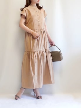 「Emma Taylor（エマテイラー）のアイテム（ワンピース）」を使った、haushinkaさん（レディース・157cm）の夏コーディネート