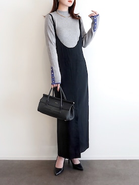 「アイテム（イヤリング）」を使った、haushinkaさん（レディース・157cm）の冬コーディネート