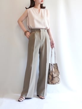 「NATURAL BEAUTY BASIC（ナチュラルビューティーベーシック）のアイテム」を使った、haushinkaさん（レディース・157cm）の夏コーディネート