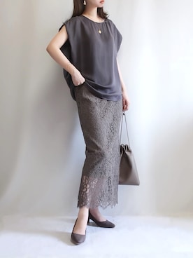 「Emilyan（エミリアン）のアイテム」を使った、haushinkaさん（レディース・157cm）の夏コーディネート