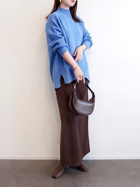 「RIVE DROITE（リヴドロワ）のアイテム」を使った、haushinkaさん（レディース・157cm）の冬コーディネート