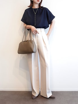 「menue（メヌエ）のアイテム」を使った、haushinkaさん（レディース・157cm）の夏コーディネート