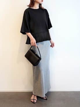 「Whim Gazette（ウィムガゼット）のアイテム（バッグ）」を使った、haushinkaさん（レディース・157cm）の夏コーディネート