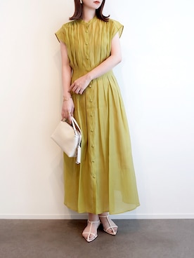 「アイテム（イヤリング）」を使った、haushinkaさん（レディース・157cm）の夏コーディネート