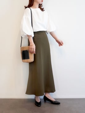 「cava cava（サヴァサヴァ）のアイテム（パンプス）」を使った、haushinkaさん（レディース・157cm）の春コーディネート