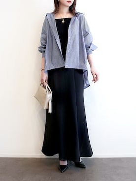 「CENE（セネ）のアイテム（アクセサリー）」を使った、haushinkaさん（レディース・157cm）の春コーディネート