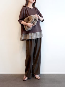 「アイテム（バングル/リストバンド）」を使った、haushinkaさん（レディース・157cm）の夏コーディネート