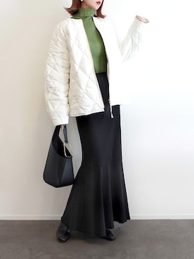 「OPAQUE.CLIP」｜「アイテム（その他アウター）」を使った、haushinkaさん（レディース・157cm）の冬コーディネート