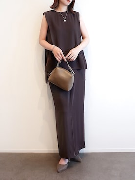 「menue（メヌエ）のアイテム」を使った、haushinkaさん（レディース・157cm）の夏コーディネート