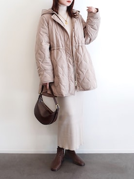 「アイテム（その他アウター）」を使った、haushinkaさん（レディース・157cm）の秋コーディネート