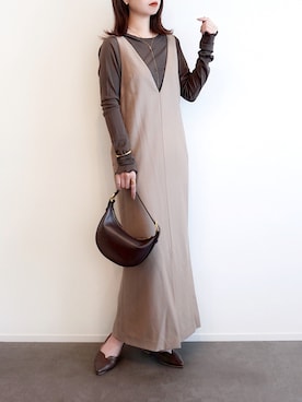 「ワンピース」｜haushinkaさん（レディース・157cm）の秋コーディネート