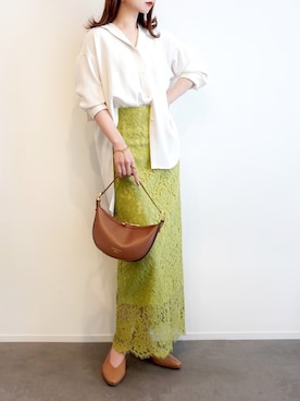 「Noble（ノーブル）のアイテム（シャツ/ブラウス）」を使った、haushinkaさん（レディース・157cm）の春コーディネート