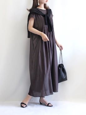 「秋色コーデ」｜「アイテム（アクセサリー）」を使った、haushinkaさん（レディース・157cm）の夏コーディネート
