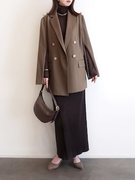 「アイテム（リング）」を使った、haushinkaさん（レディース・157cm）の秋コーディネート