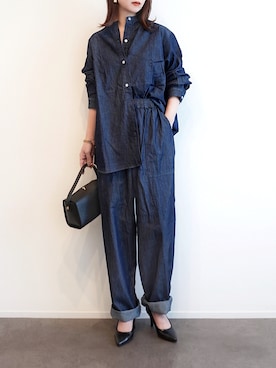「アイテム（リング）」を使った、haushinkaさん（レディース・157cm）の秋コーディネート