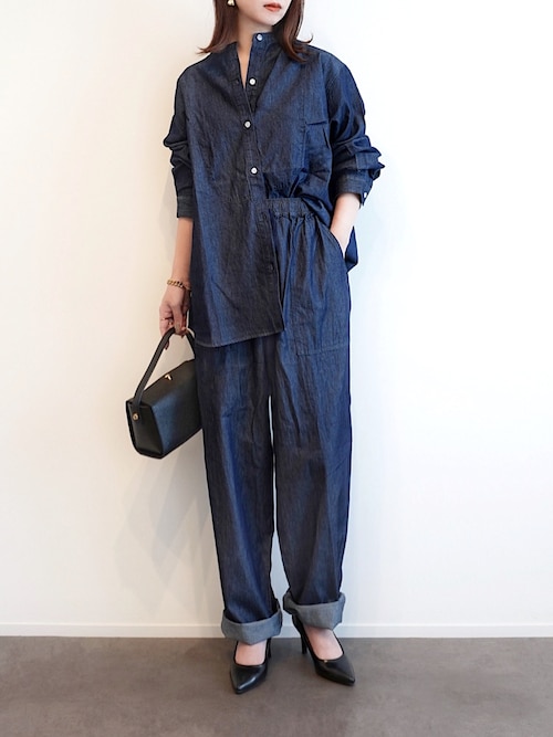 セール】シャンブレーテーパードイージーパンツ（その他パンツ