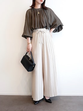 「CENE（セネ）のアイテム」を使った、haushinkaさん（レディース・157cm）の春コーディネート