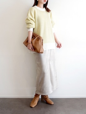 「ikka（イッカ）のアイテム」を使った、haushinkaさん（レディース・157cm）の冬コーディネート